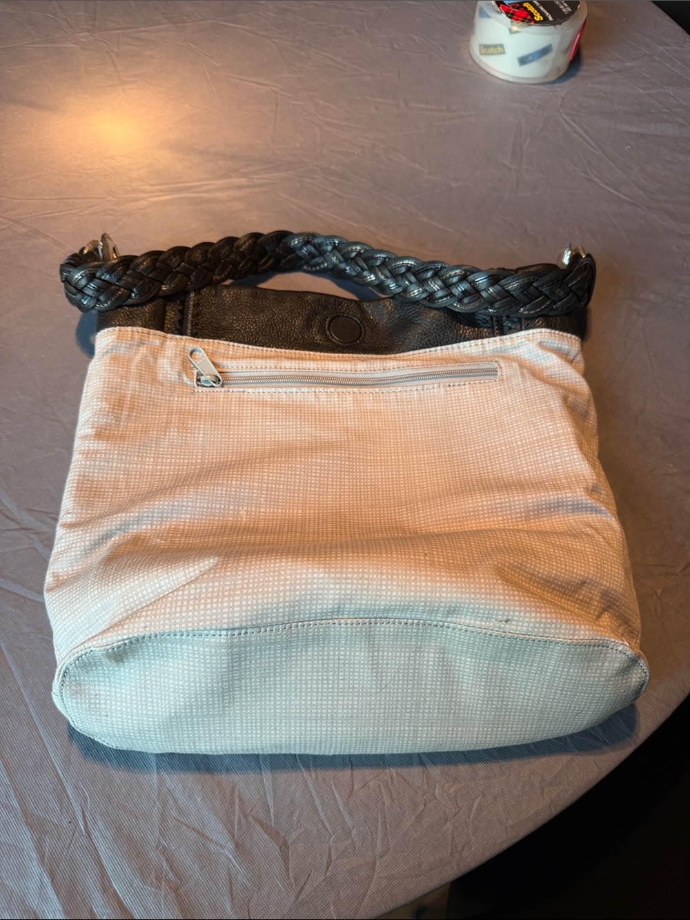 Brighton Black Leather Shoulder Bag with Jeweled Mandala - Picture 7 of 7